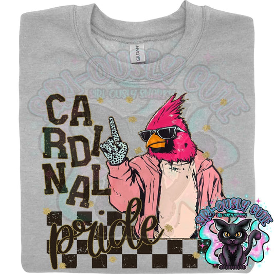 Grunge Mascots Cardinal Mascot