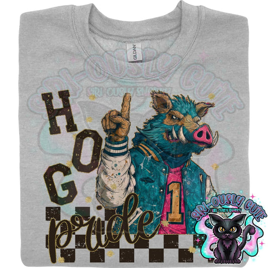 Grunge Mascots Hog Mascot