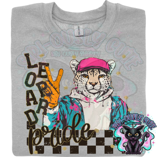 Grunge Mascots Leopard Mascot