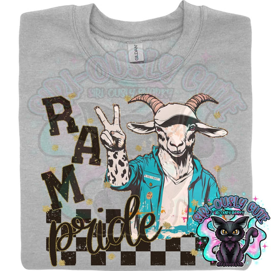 Grunge Mascots Ram Mascot