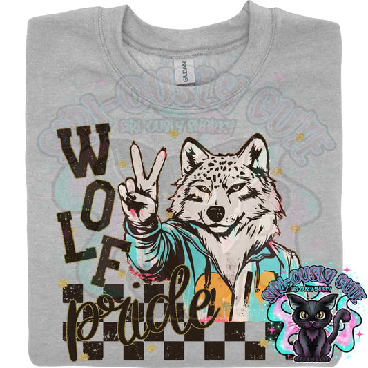 Grunge Mascots Wolf Mascot