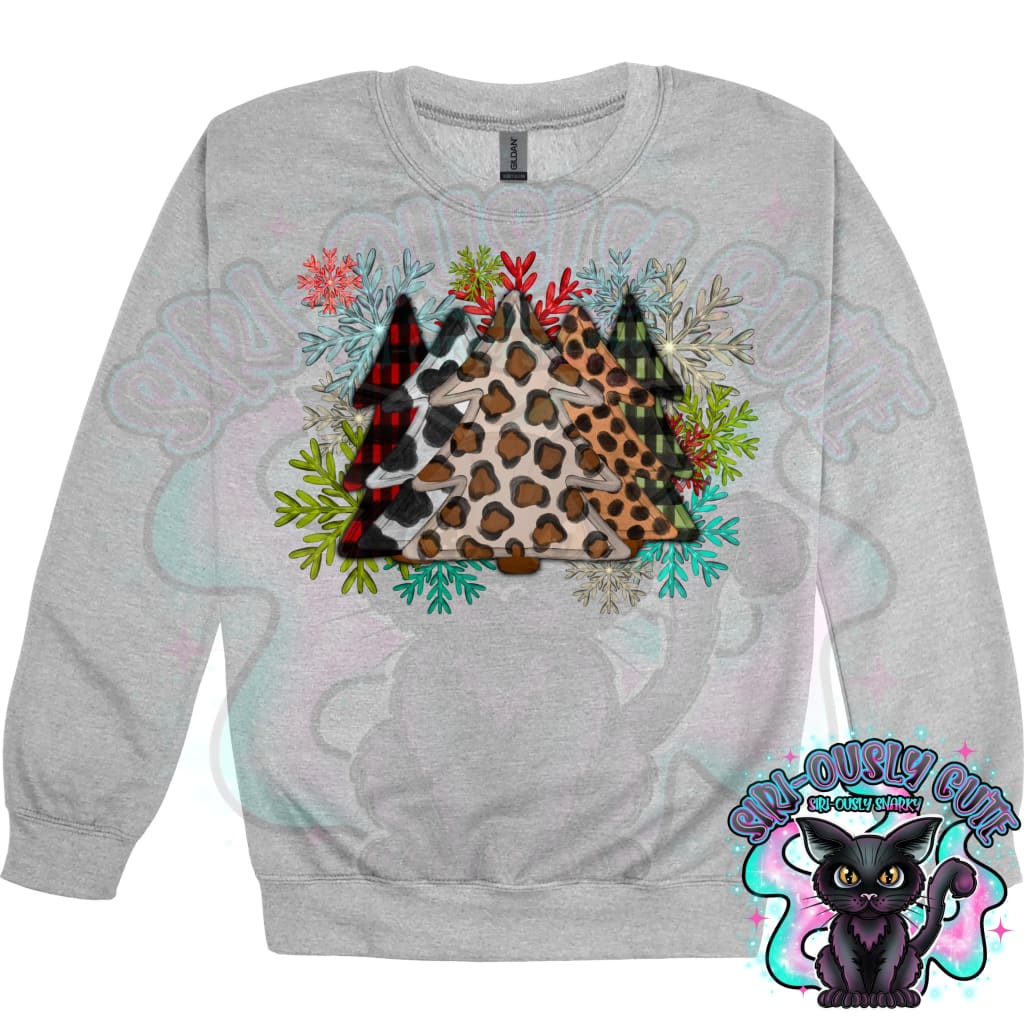 Leopard acrylic christmas trees Clothing