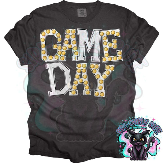 Marquee Game Day White Mascot