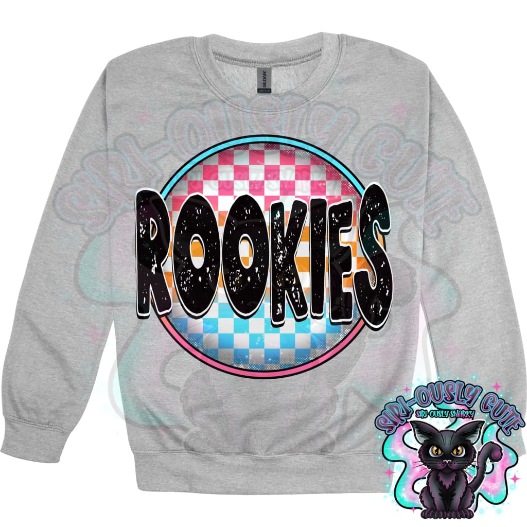 Neon Checker Circle Mascot Rookies Mascot