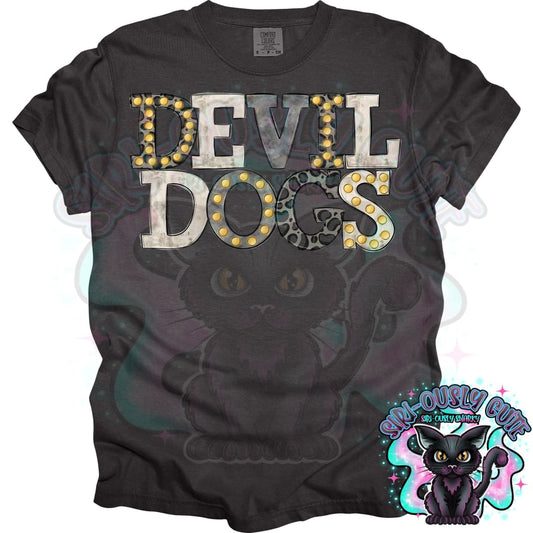 Neutral Marquee Devildogs Mascot