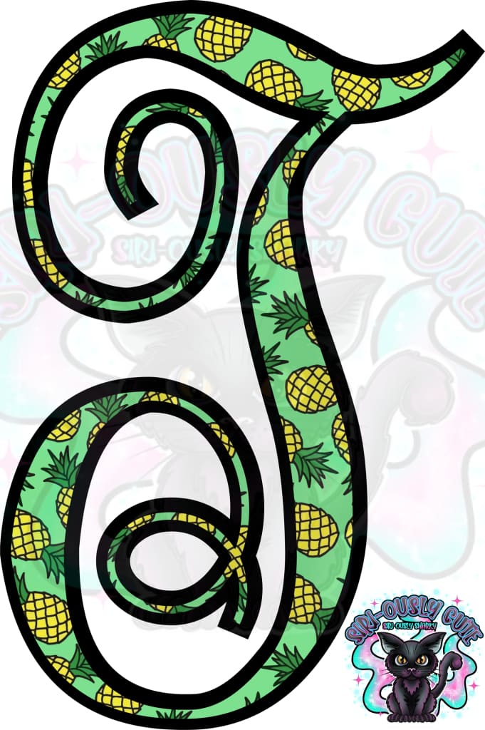 Pineapple Vine Monogram Monogram
