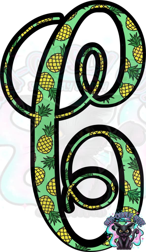 Pineapple Vine Monogram Monogram
