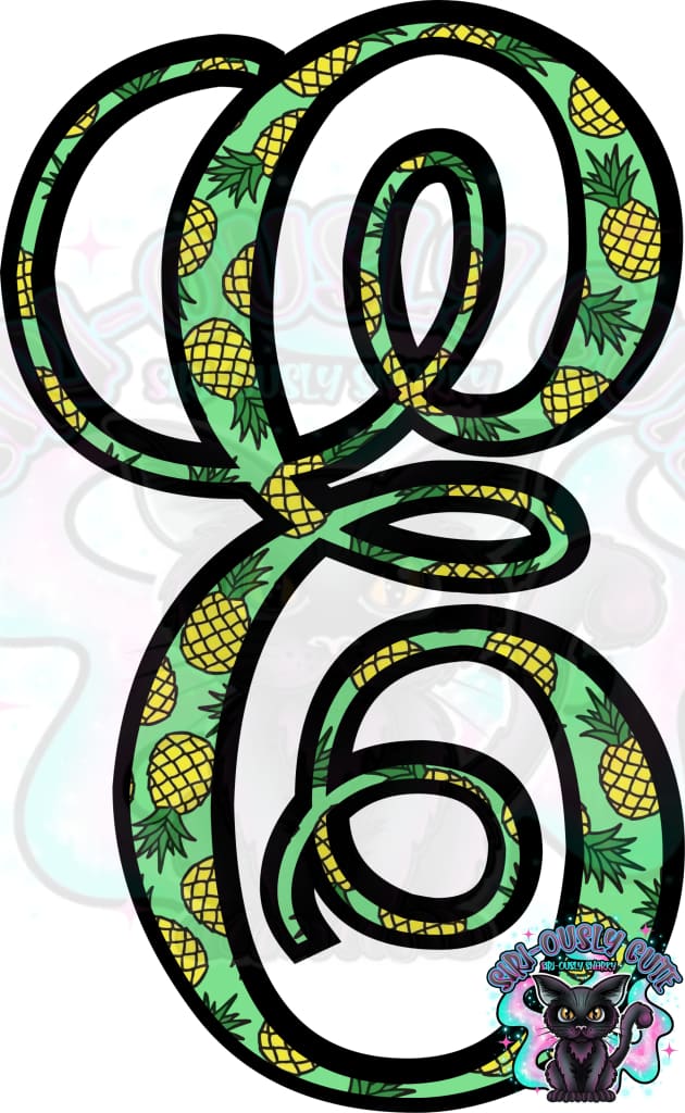 Pineapple Vine Monogram Monogram
