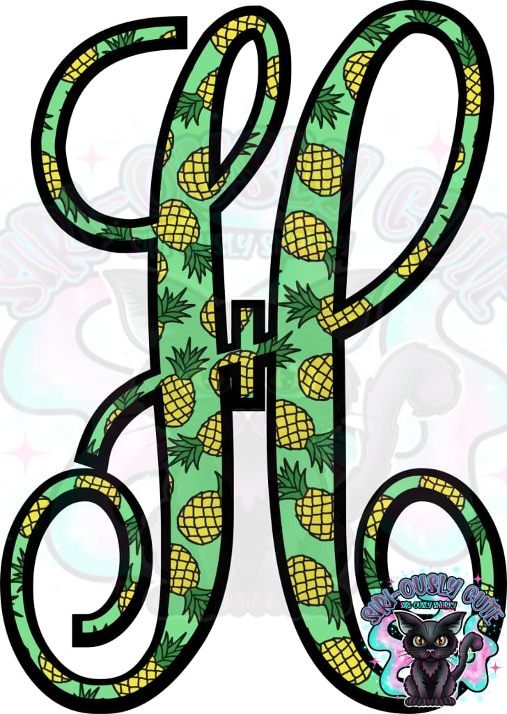 Pineapple Vine Monogram Monogram