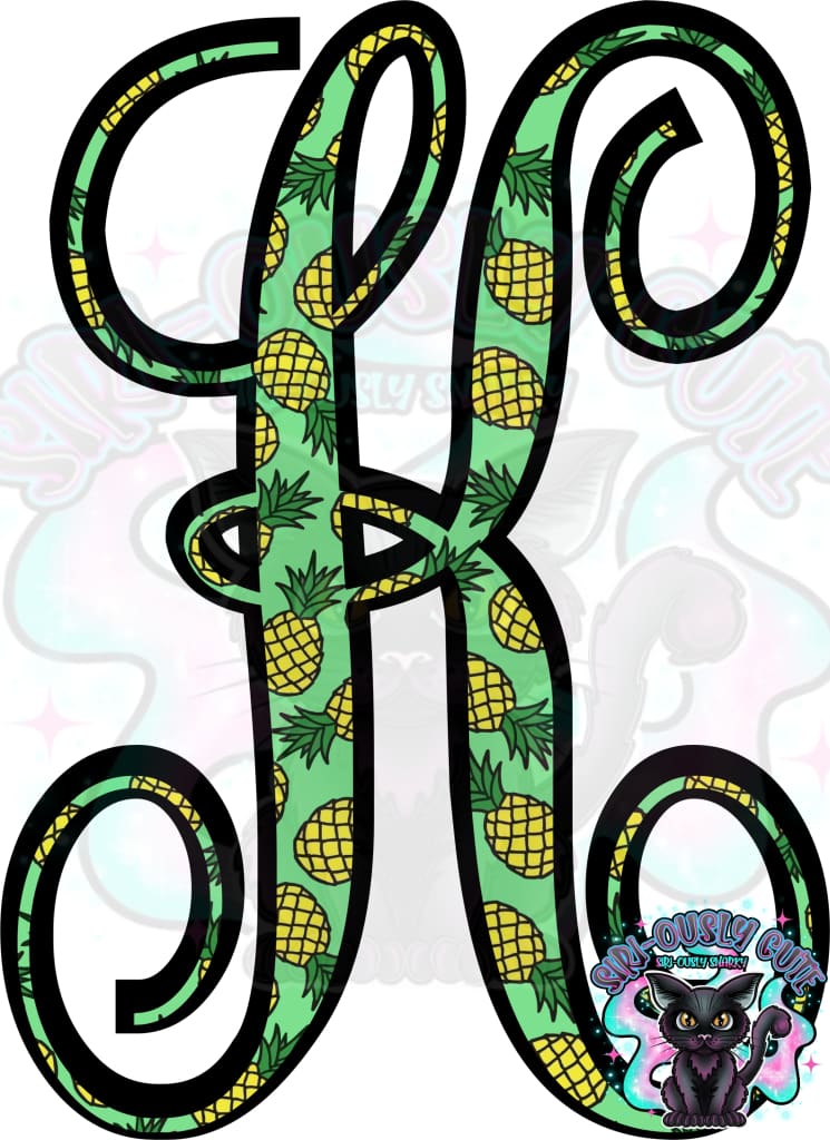 Pineapple Vine Monogram Monogram