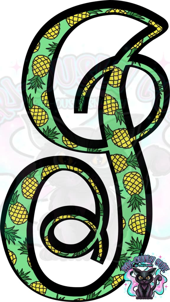 Pineapple Vine Monogram Monogram