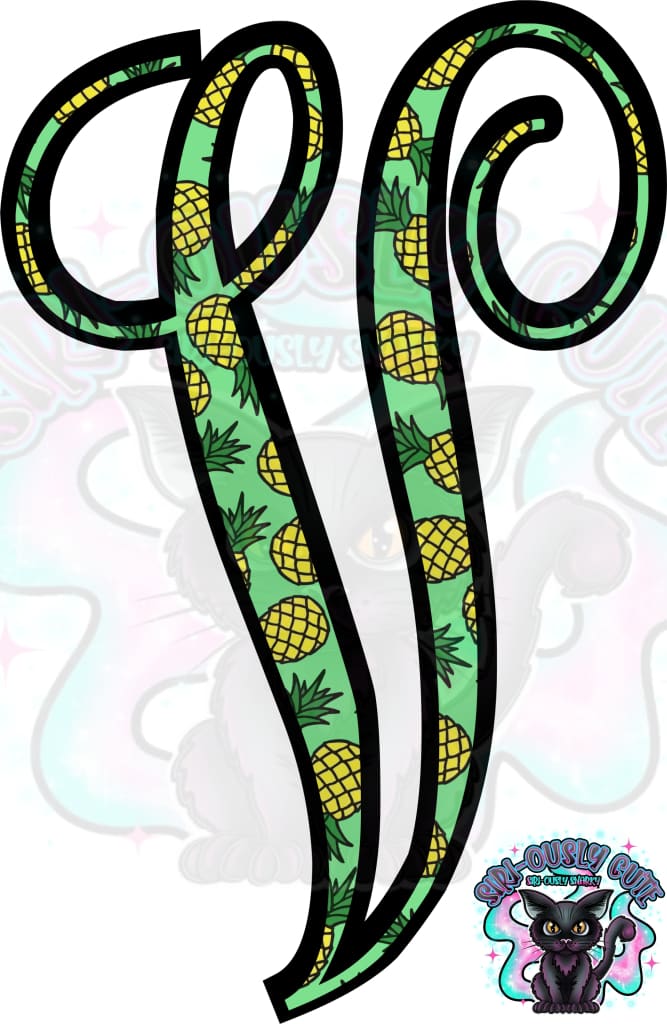 Pineapple Vine Monogram Monogram