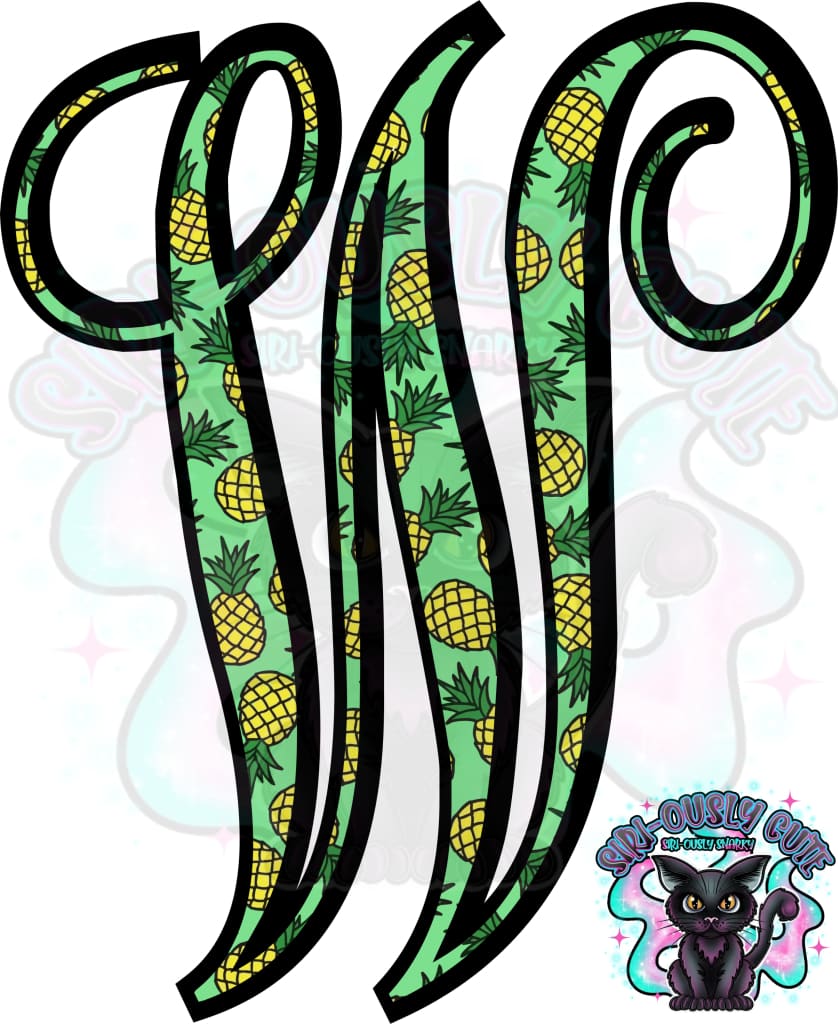 Pineapple Vine Monogram Monogram