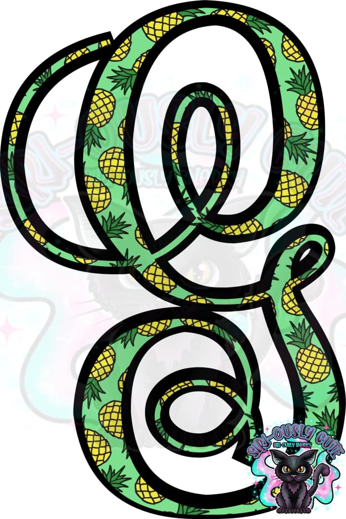 Pineapple Vine Monogram Monogram