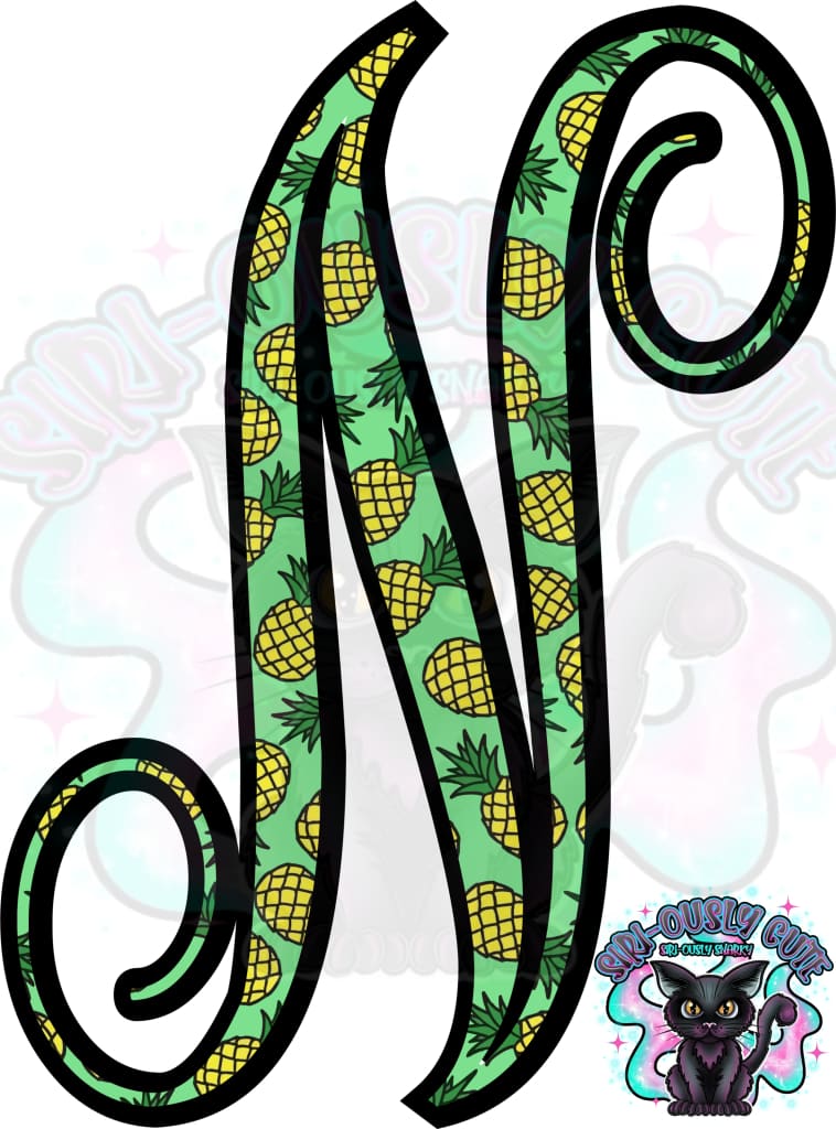 Pineapple Vine Monogram Monogram