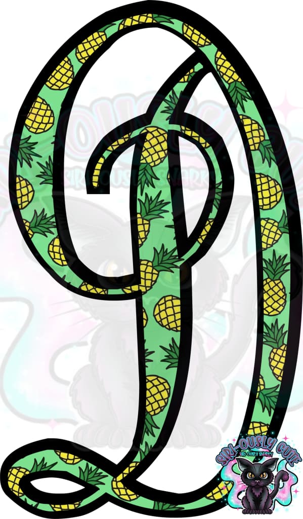 Pineapple Vine Monogram Monogram