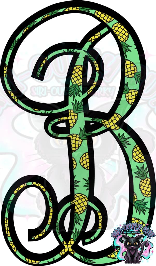 Pineapple Vine Monogram Monogram