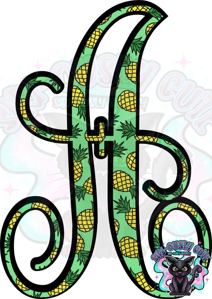 Pineapple Vine Monogram Monogram