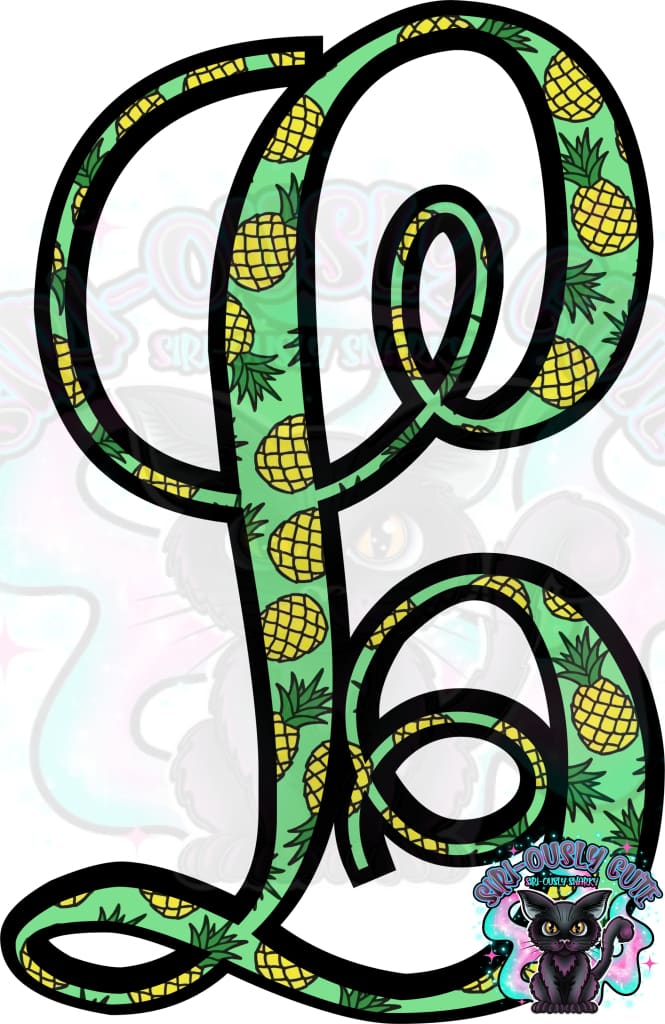 Pineapple Vine Monogram Monogram