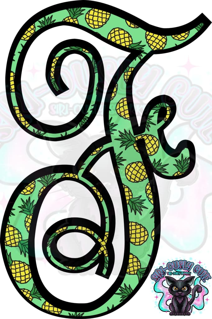 Pineapple Vine Monogram Monogram
