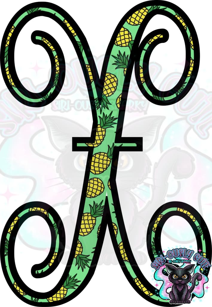 Pineapple Vine Monogram Monogram