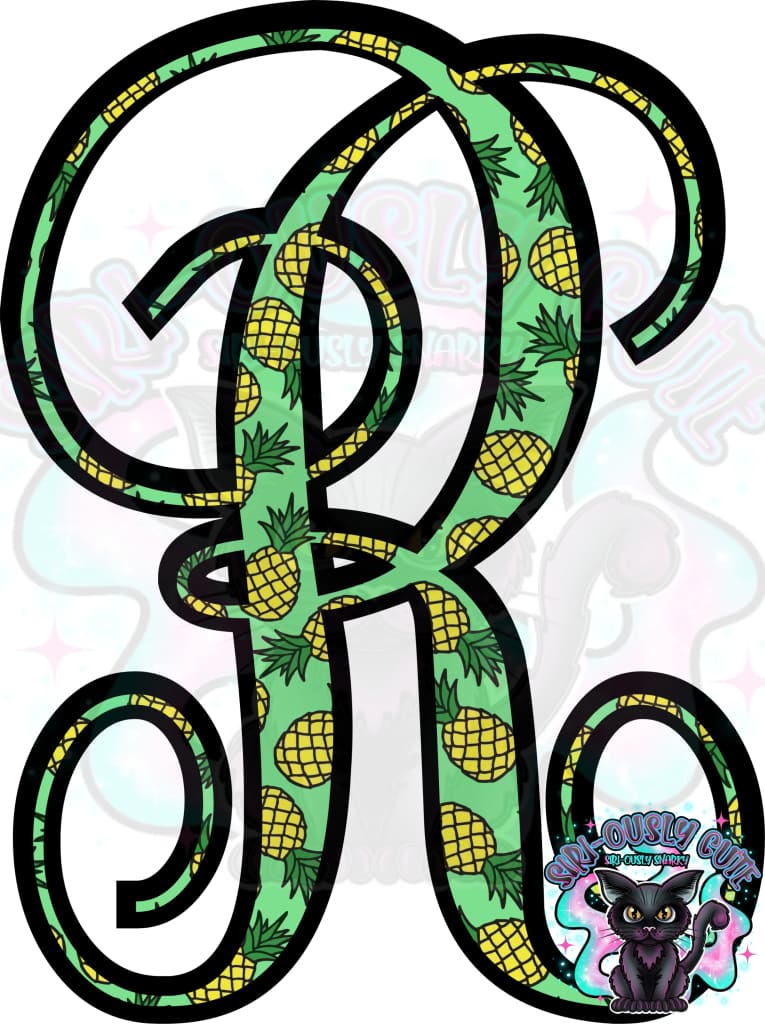 Pineapple Vine Monogram Monogram