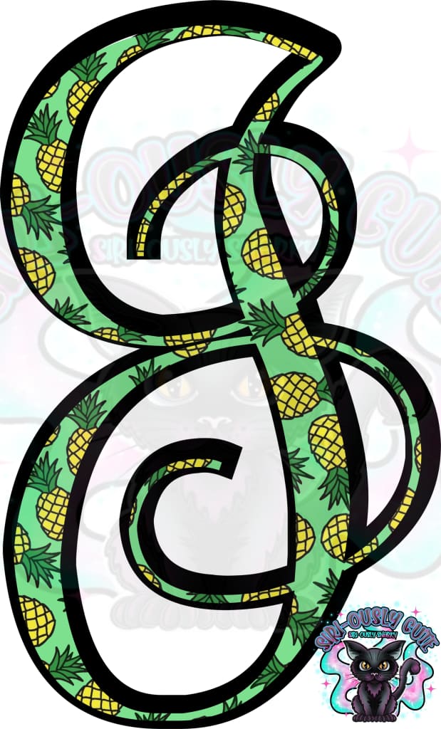 Pineapple Vine Monogram Monogram