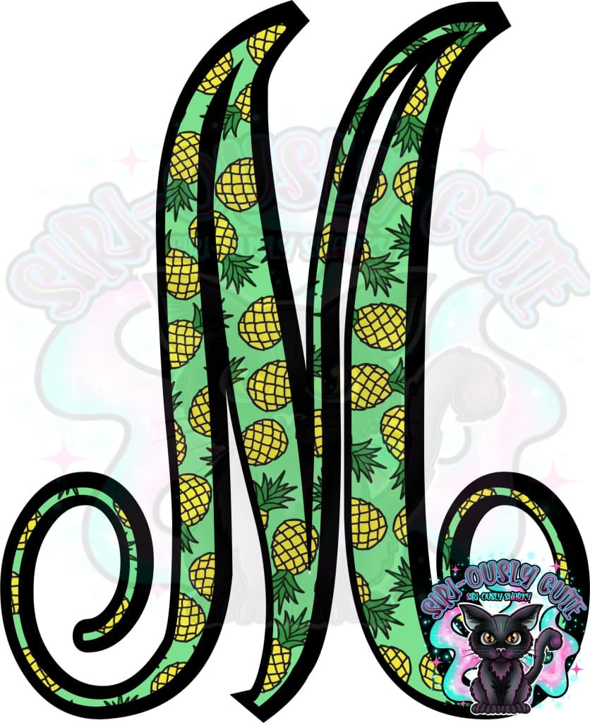 Pineapple Vine Monogram Monogram