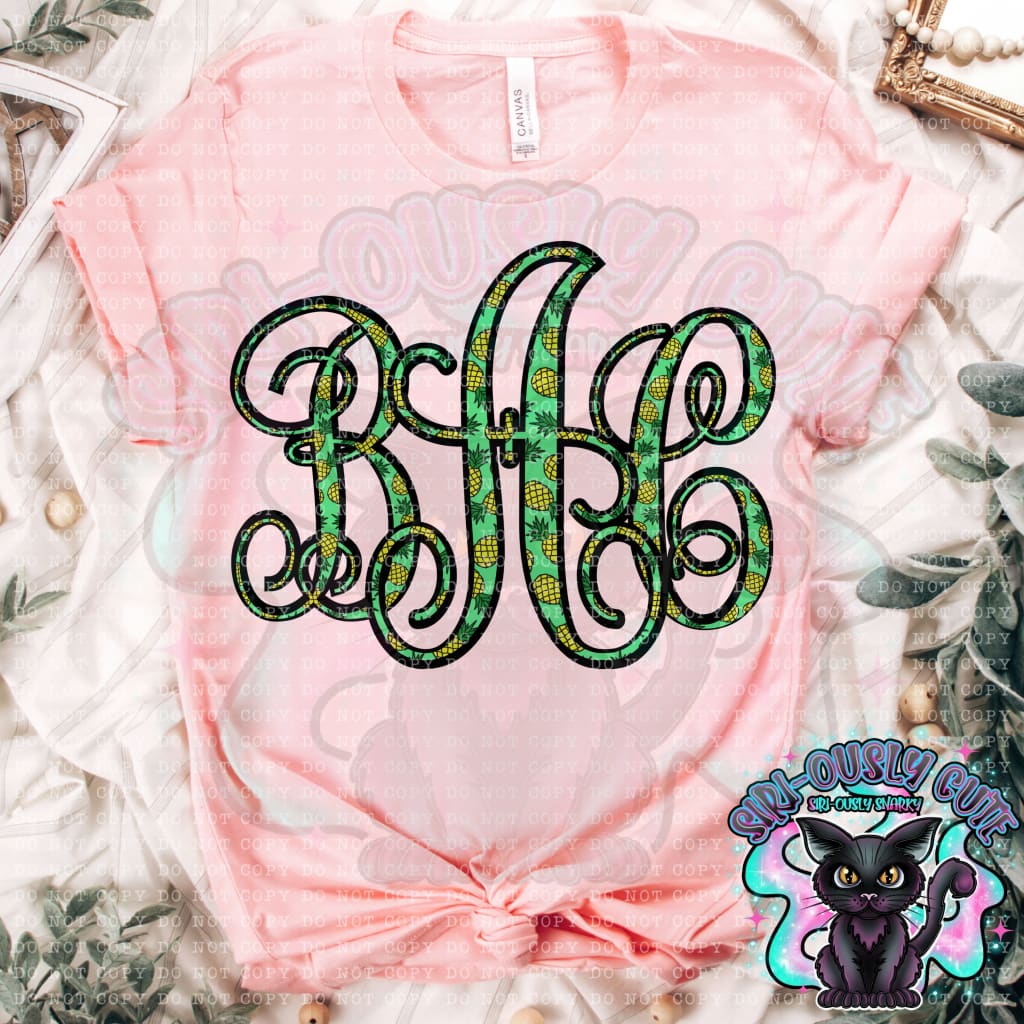 Pineapple Vine Monogram Monogram