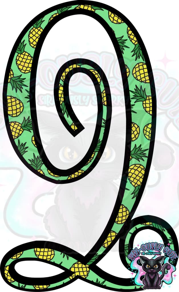 Pineapple Vine Monogram Monogram