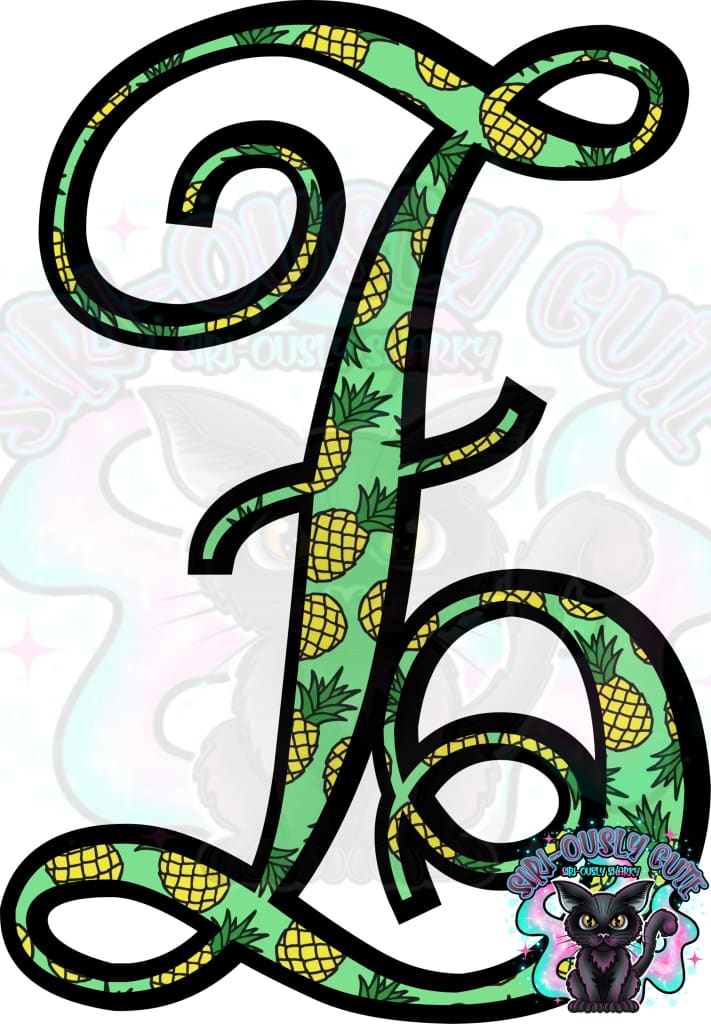 Pineapple Vine Monogram Monogram
