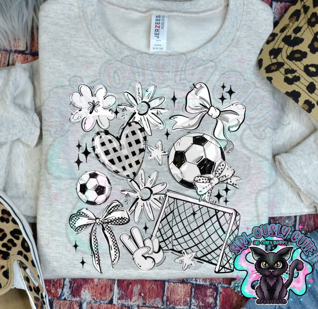 Soccer Collage White Mascot