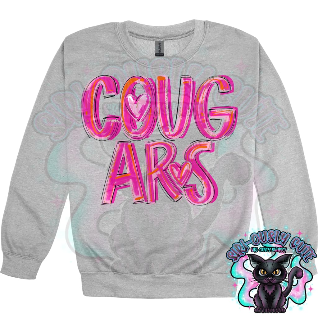 Pretty In Pink Cougars Mascot
