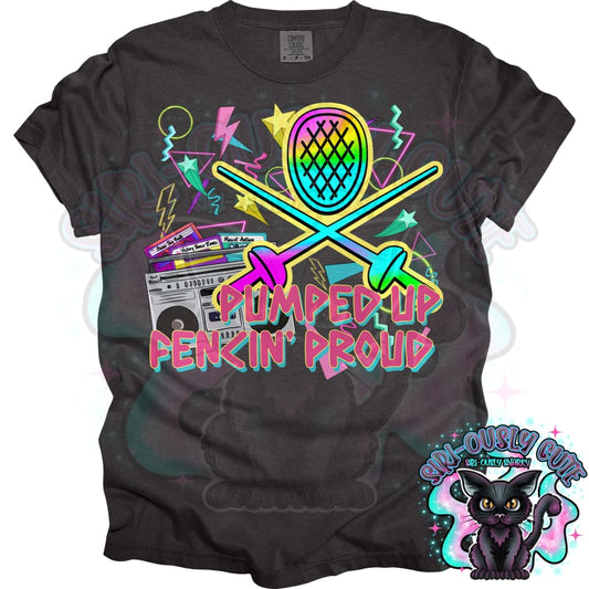 Pumped Up Sports Fencing Mascot