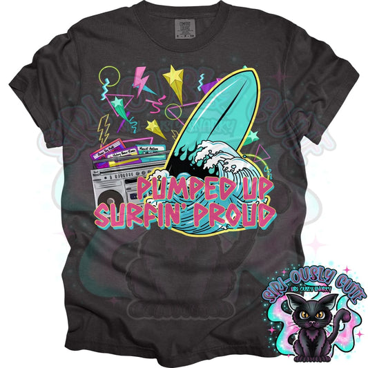 Pumped Up Sports Surfing Mascot