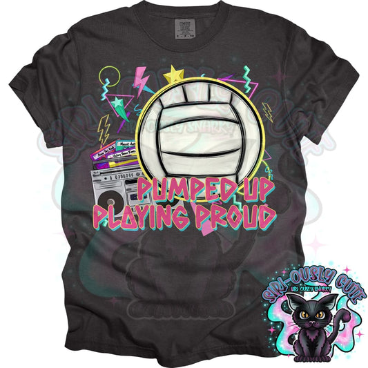 Pumped Up Sports Volleyball Mascot