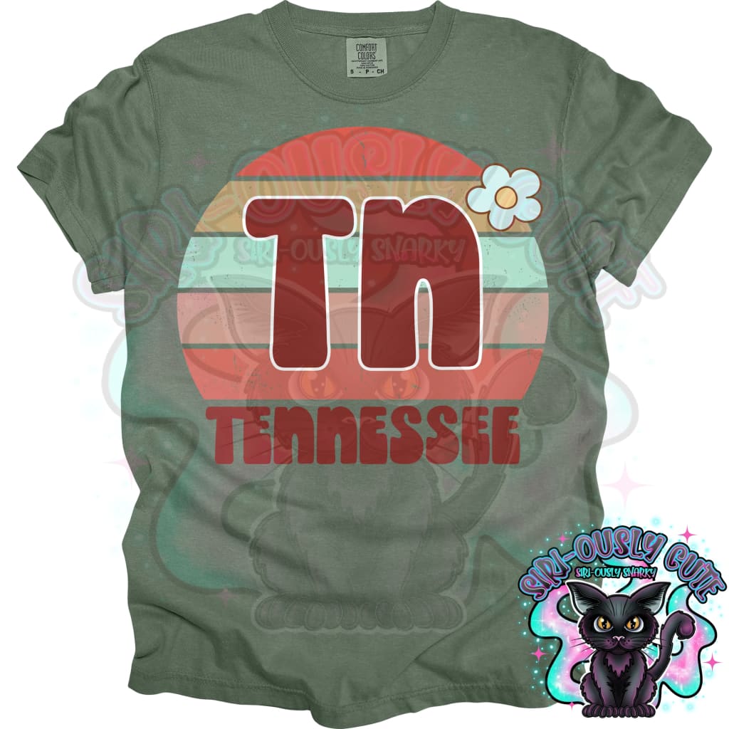 Retro Sunset States Flower - All 50 States 50 States