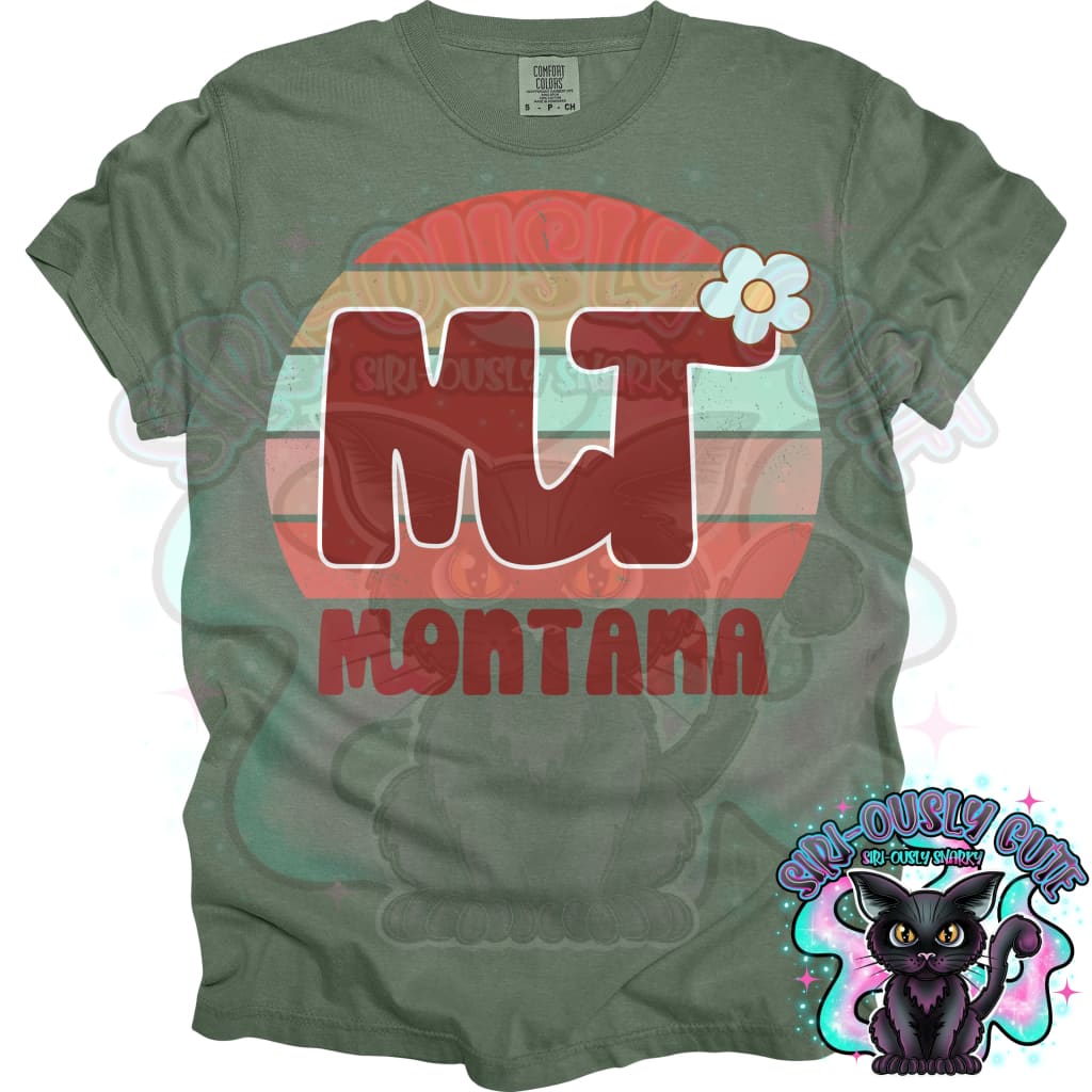 Retro Sunset States Flower - All 50 States 50 States