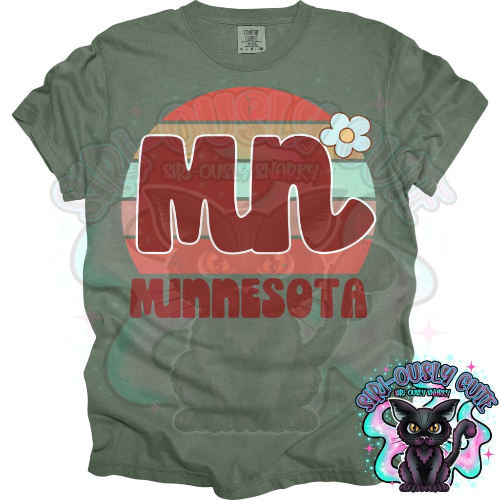 Retro Sunset States Flower - All 50 States 50 States
