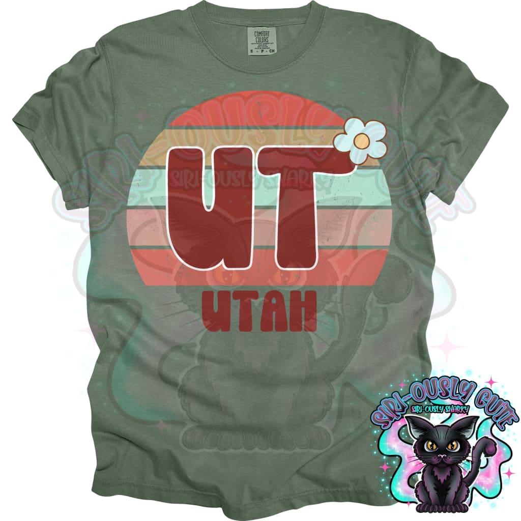 Retro Sunset States Flower - All 50 States 50 States