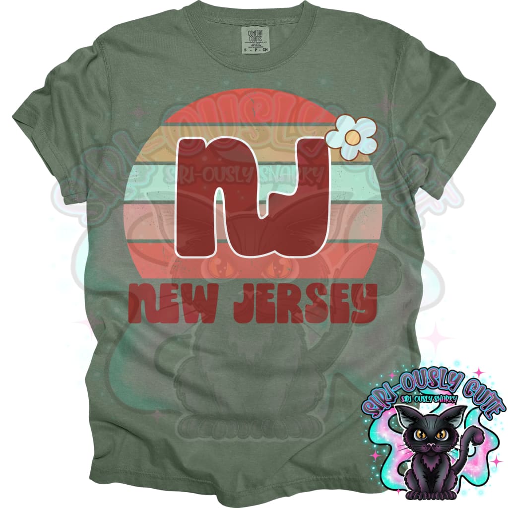 Retro Sunset States Flower - All 50 States 50 States