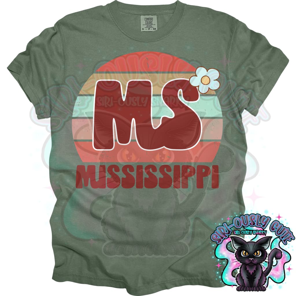 Retro Sunset States Flower - All 50 States 50 States