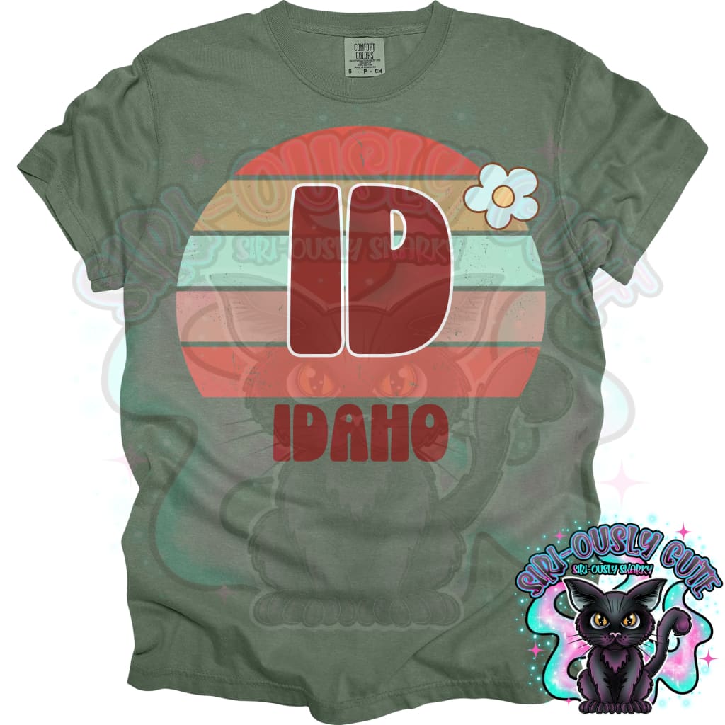 Retro Sunset States Flower - All 50 States 50 States