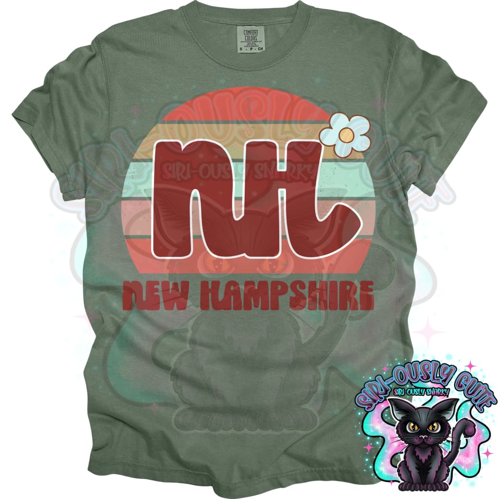 Retro Sunset States Flower - All 50 States 50 States
