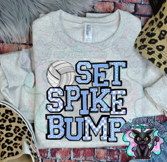 Set Spike Bump Columbia Blue Mascot