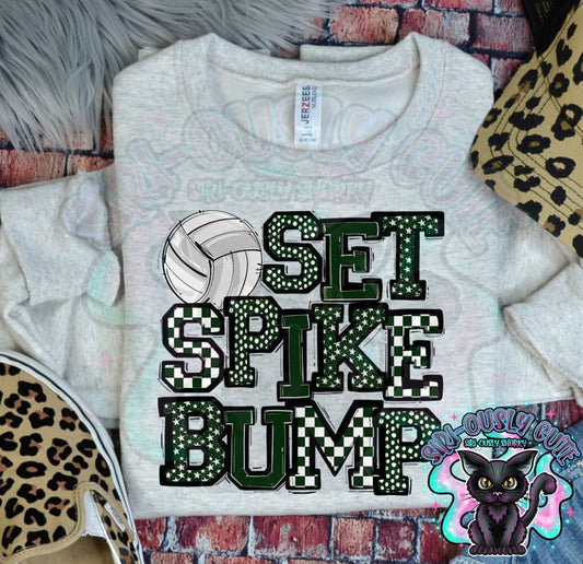 Set Spike Bump Dark Green Mascot