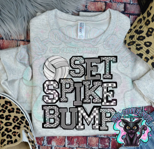 Set Spike Bump Gray Mascot