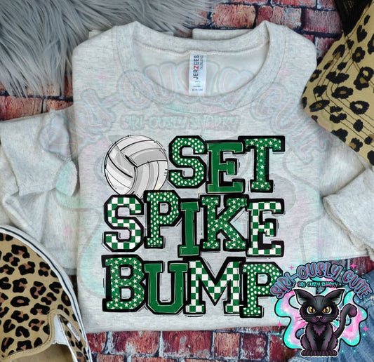 Set Spike Bump Kelly Green Mascot
