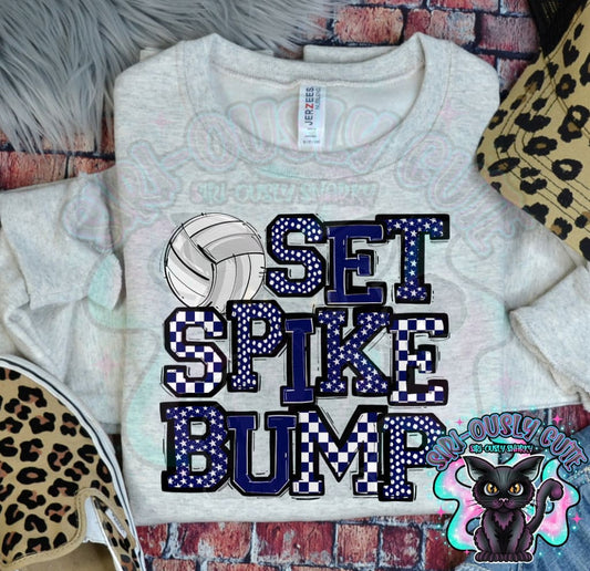 Set Spike Bump Navy Mascot