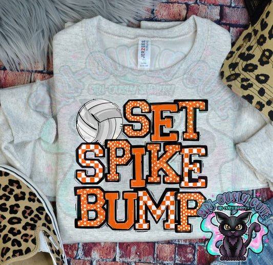 Set Spike Bump Orange Mascot